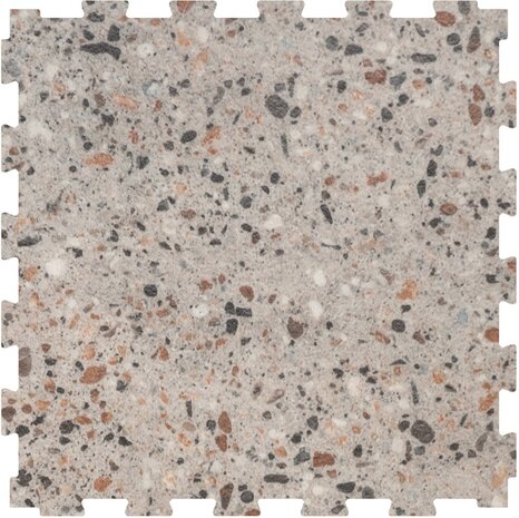RockFit PVC kliktegel Garagevloer-6.5 mm-beton-bruin-gepolijst