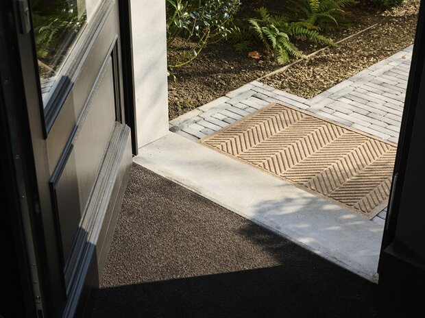 Deurmat WaterHog Herringbone Grey 115x180 cm