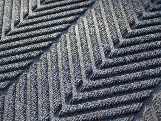 Deurmat WaterHog Herringbone Navy Blue 115x180 cm