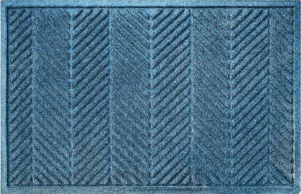 Deurmat WaterHog Herringbone Blue 90x150 cm