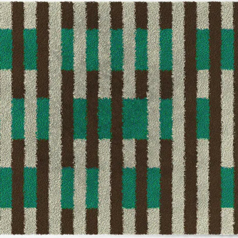 ColorStar Checkered binnendeurmat-grijs-85x150  cm