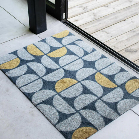 ColorStar Golden binnendeurmat-grijs-85x115 cm