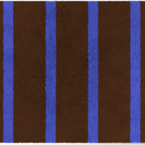 ColorStar- Lines- binnendeurmat-bruin-koningsblauw-85x115cmm