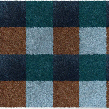 ColorStar- London- binnendeurmat-blauw-grijs-bruin-85x115 cm