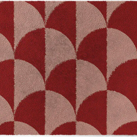 ColorStar- Scales- binnendeurmat-rose-rood-60x85 cm