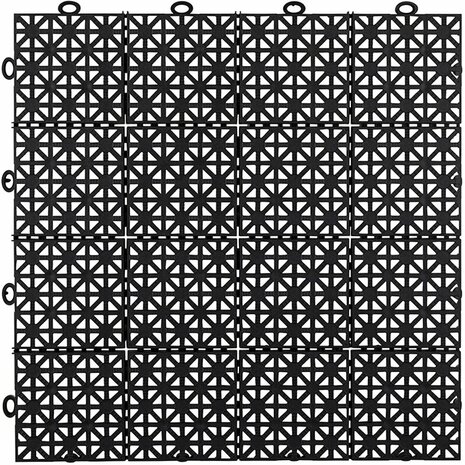 BoVersa  Balkonvloeren 12 mm&ndash; open kliktegels | zwart