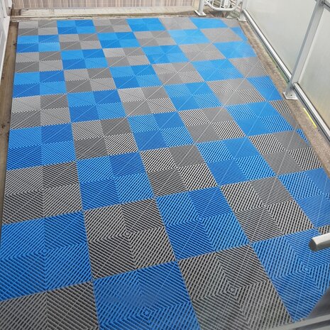 BoDeck balkonvloeren 18 mm &ndash; open kliktegels-afgerond | Oranje
