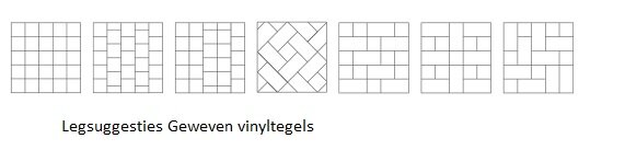 Gewebte Vinyl-Klebefliese Olm Blau