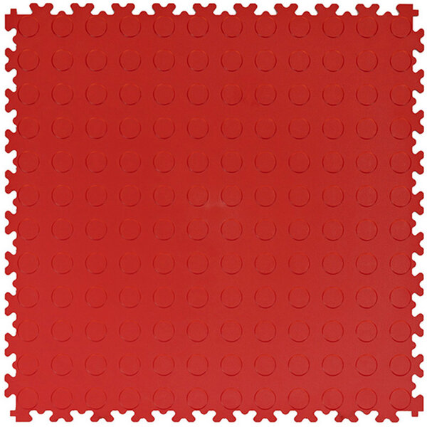 PVC Kliktegel BoSepta met noppen rood