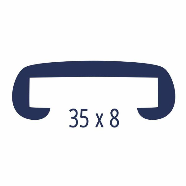Kunststoff Flachhandlauf F358-002 Anthrazit