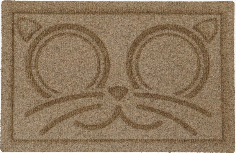 Waterhog Katten Voerbakmat Kitty Face 46&times;90 cm