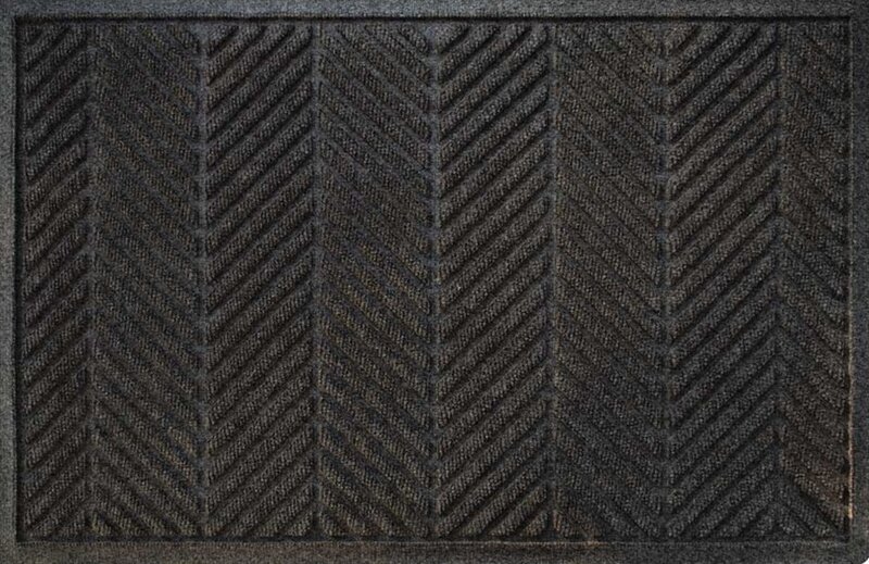 Deurmat WaterHog Herringbone Charcoal 90x150 cm