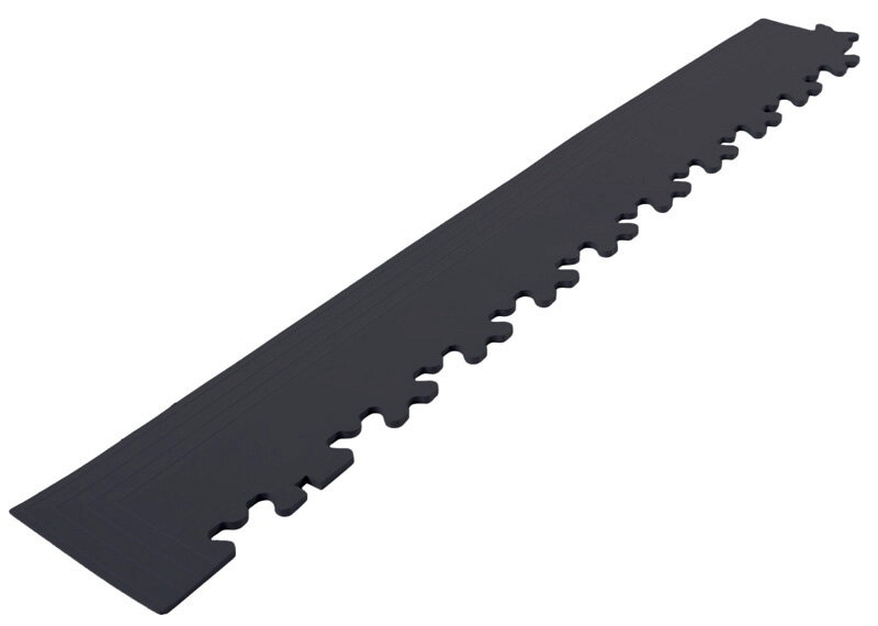 Afwerkrand hoek voor 9 mm BoNueva pvc kliktegels zwart
