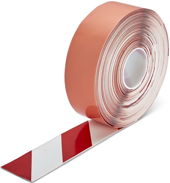 PermaStripe Smooth Vloermarkeringstape 75 mm rood-wit
