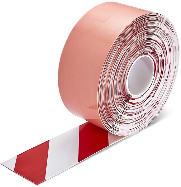 PermaStripe Smooth Vloermarkeringstape 100 mm rood-wit