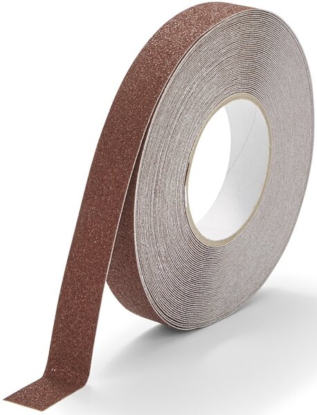 Antisliptape korrel fijn 25 mm bruin