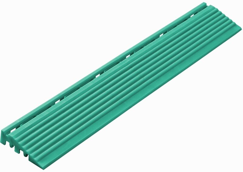 Afwerkrand recht voor 18 mm PP kliktegels turquoise