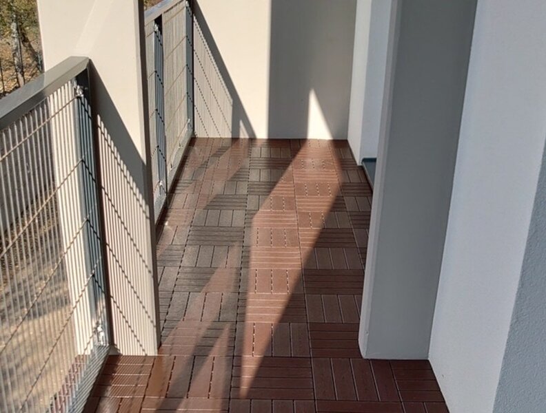 Kunststof kliktegel met houtlook
