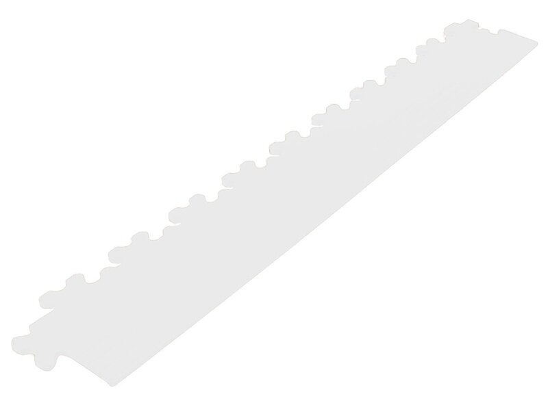 Afwerkrand recht voor 9 mm BoNueva pvc kliktegels wit