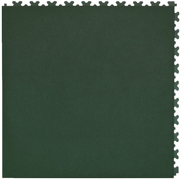 TaraLock PVC Klickfliese Garagenboden 7 mm &ndash;Gruen- verdeckte Verbindung 
