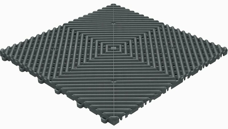 BoDeck garagevloeren 18 mm&ndash;antraciet-open kliktegels 