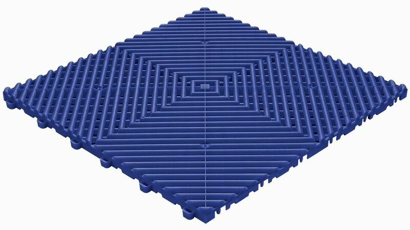 BoDeck garagevloeren 18 mm-ultramarineblauw-open kliktegels 