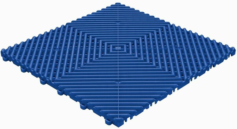 BoDeck garagevloeren 18 mm-reflexblauw-open kliktegels 