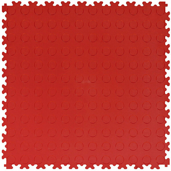 BoSepta PVC Kliktegel Garagevloer&ndash;7mm- rood-noppen