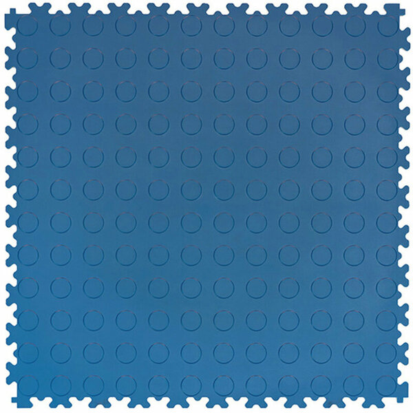 BoSepta PVC Klickfliese Garagenboden &ndash; 7 mm-Blau-Noppen