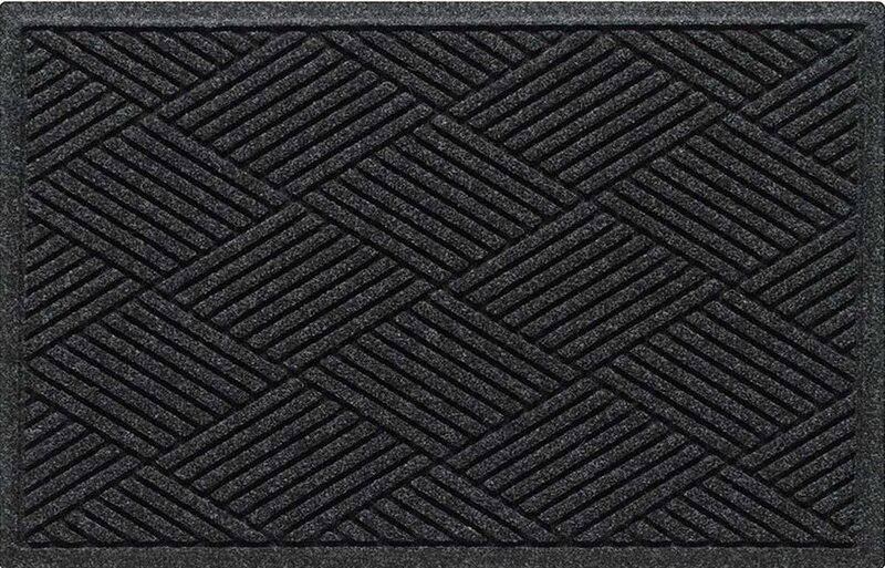 Deurmat WaterHog Diamond Charcoal 115x180 cm