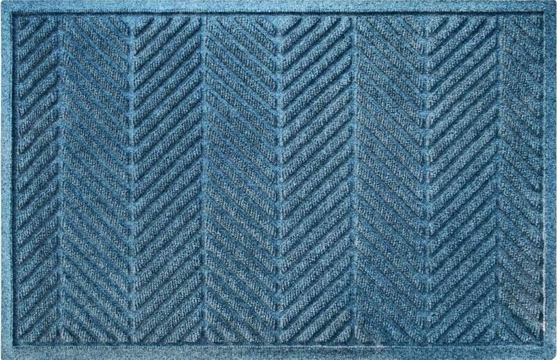 Deurmat WaterHog Herringbone Blue 115x180 cm