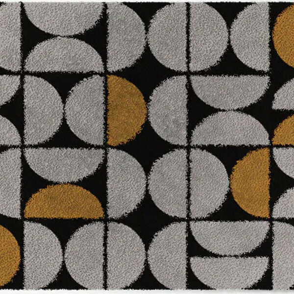 ColorStar Golden binnendeurmat-grijs-60x85 cm