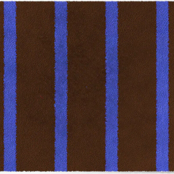 ColorStar- Lines- binnendeurmat-bruin-koningsblauw-85x150cm