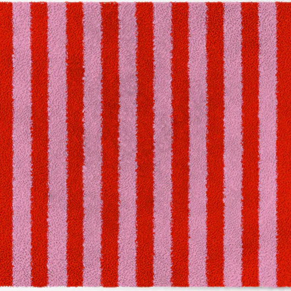 ColorStar- Stripes- binnendeurmat-rose-rood-85x150 cm