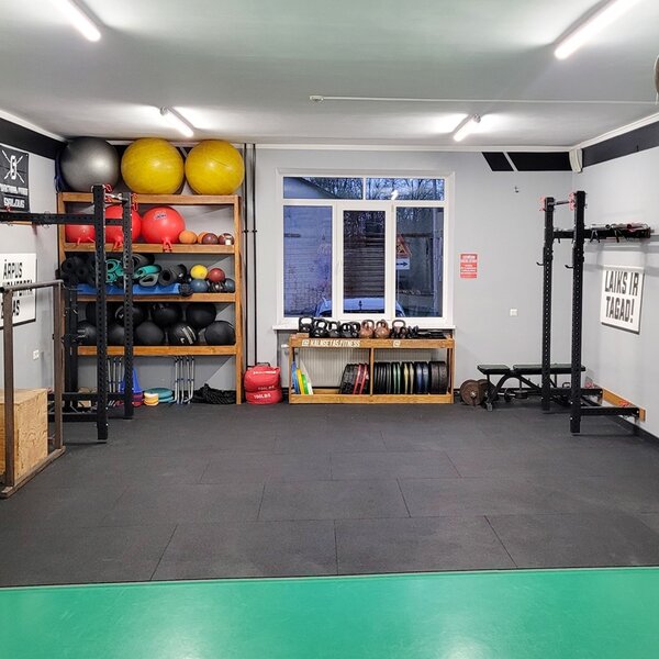 rubberen vloer homegym