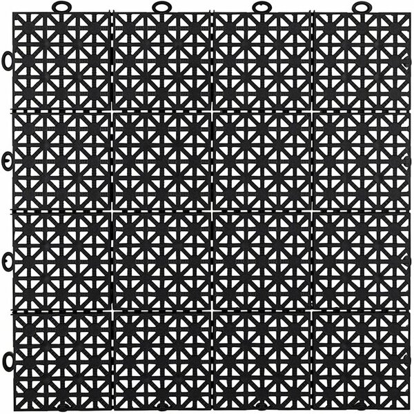 BoVersa  Balkonvloeren 12 mm&ndash; open kliktegels | zwart