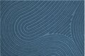 Douche-badkamermat WaterHog Fingerprint Blauw 55x85 cm