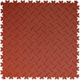 BoSepta PVC Kliktegel Garagevloer&ndash;7mm-roodbruin-traanplaat 