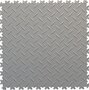 BoSepta PVC Kliktegel Garagevloer&ndash;7mm-lichtgrijs-traanplaat 
