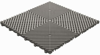 Klickfliese offen BoDeck graubraun Klickfliese offen BoDeck graubraun