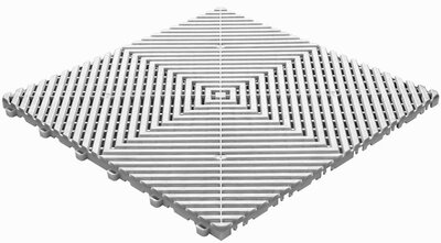 Klickfliese offen BoGrid weiß-alu