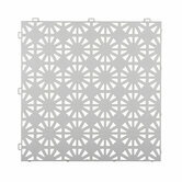 Klickfliese 12 mm perforiert BoStara Weiß