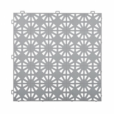 Klickfliese 12 mm perforiert BoStara Hellgrau