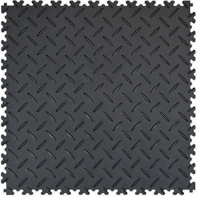 PVC Klickfliese 5 mm BoSinco Riffelblechoptik Anthrazit PVC Klickfliese 5 mm BoSinco Riffelblechoptik Anthrazit