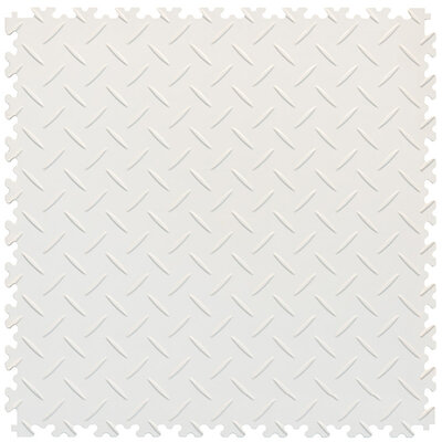 PVC Klickfliese 5 mm BoSinco Riffelblechoptik Weiß PVC Klickfliese 5 mm BoSinco Riffelblechoptik Weiß