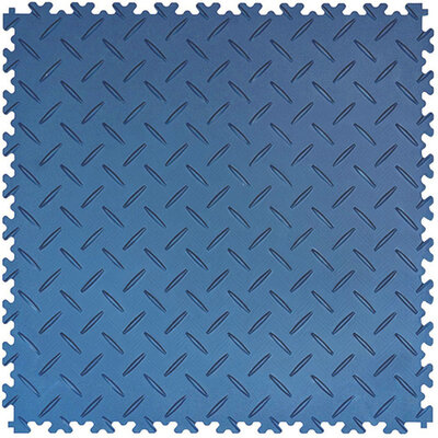 PVC Klickfliese 5 mm BoSinco Riffelblechoptik Blau PVC Klickfliese 5 mm BoSinco Riffelblechoptik Blau