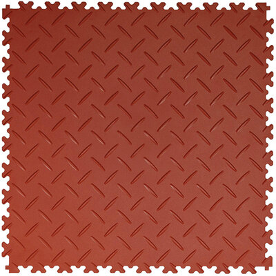 PVC Klickfliese 5 mm BoSinco Riffelblechoptik Kastanienbraun PVC Klickfliese 5 mm BoSinco Riffelblechoptik Kastanienbraun