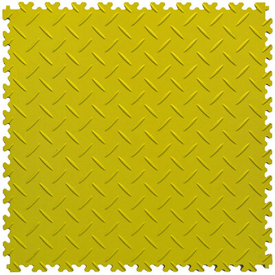 PVC Klickfliese 5 mm BoSinco Riffelblechoptik Gelb PVC Klickfliese 5 mm BoSinco Riffelblechoptik Gelb