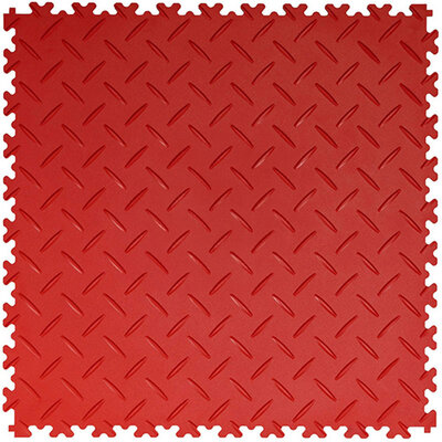 PVC Klickfliese Riffelblechoptik 7 mm BoSepta Rot PVC Klickfliese Riffelblechoptik 7 mm BoSepta Rot