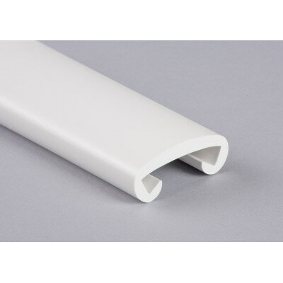 Kunststoff Flachhandlauf Klassisch F408-008 Signalweiß